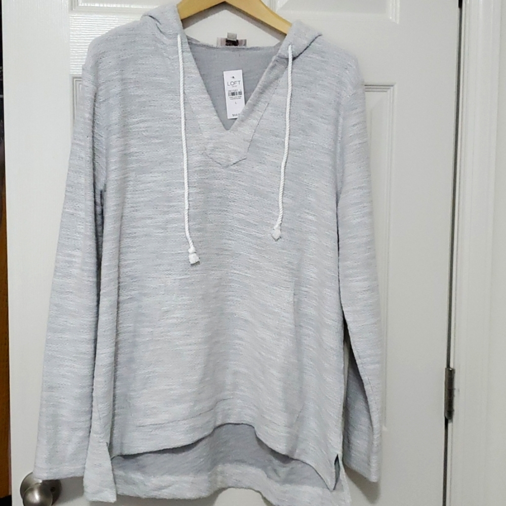 NWT Loft Outlet hooded drawstring pullover